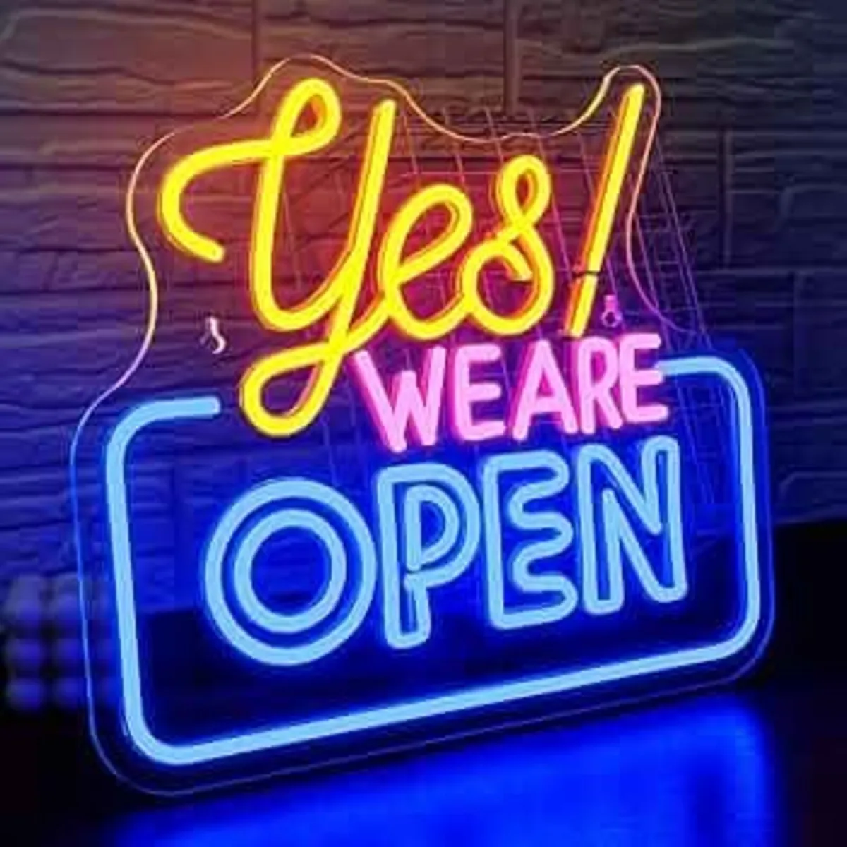 Open Neon Sign LED Sign Yes! WE are Open Neon Sign - Image 1