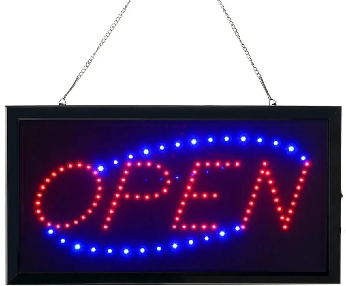 LED Neon Open Sign, Flashing Shop Window Light for - Image 1
