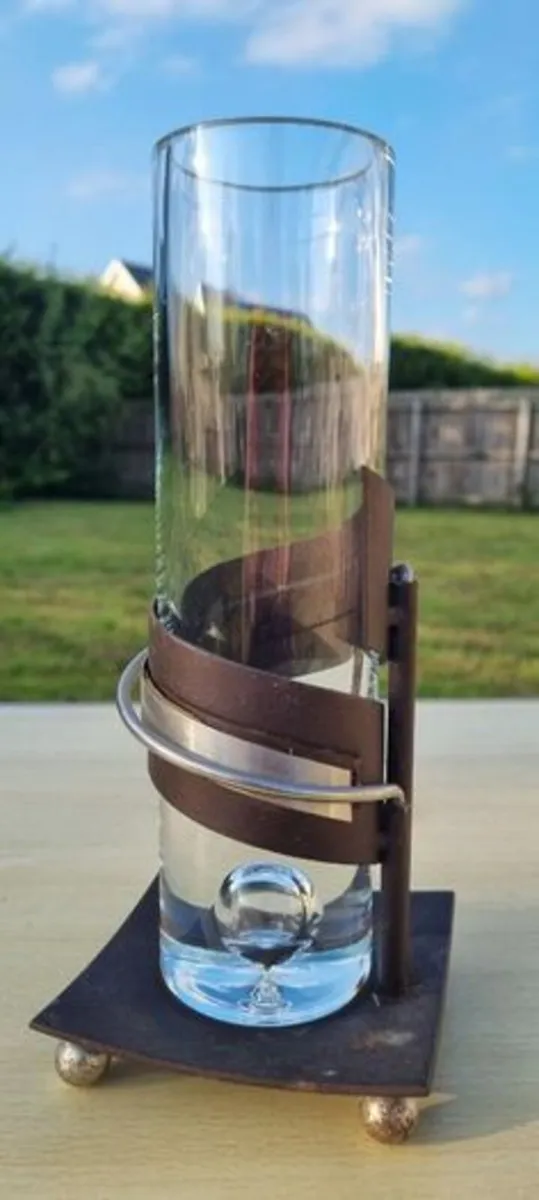 Clear Glass Cylinder Vase - Image 3