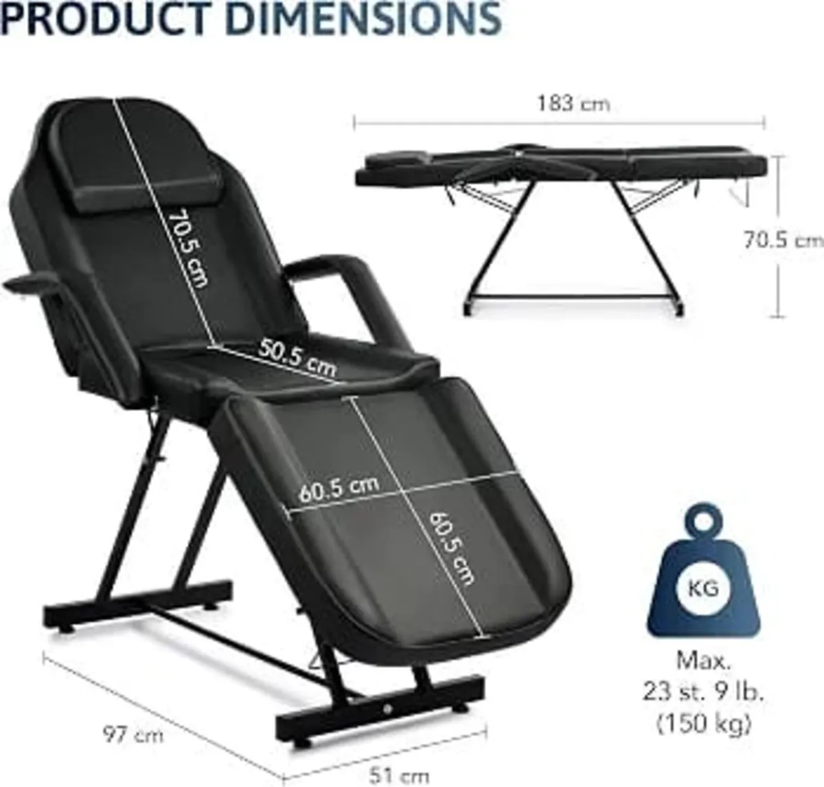 Beauty Bed Multiple Level Adjustable Steel Frame 3 - Image 4