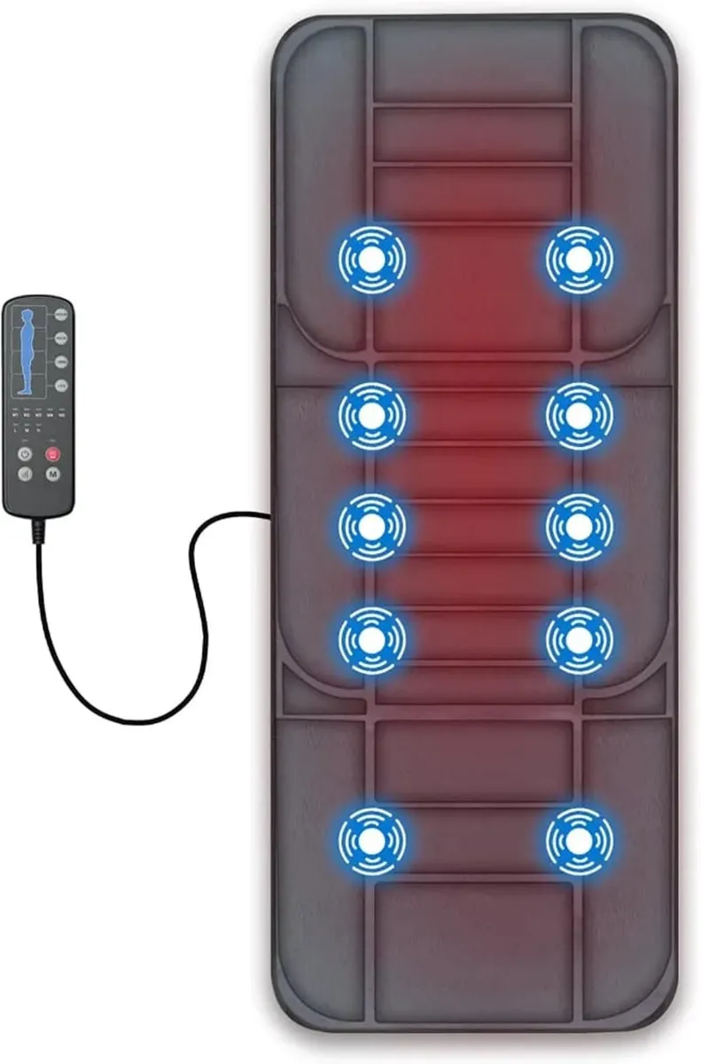 Full Body Massage Mat with Heat, 5 Modes & 3 Vibra - Image 1
