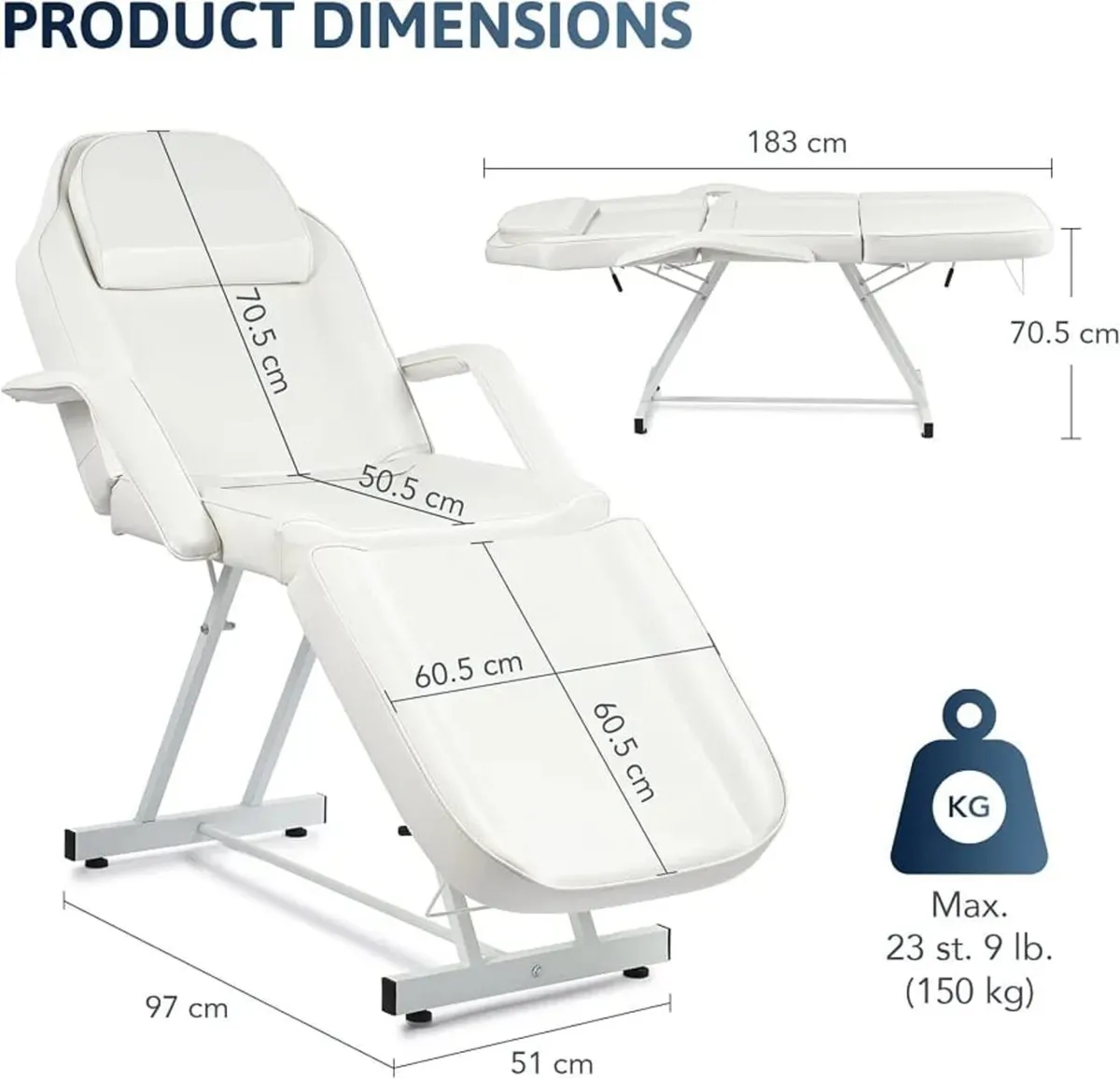 Beauty Bed, Adjustable Multiple Level Steel Frame - Image 4