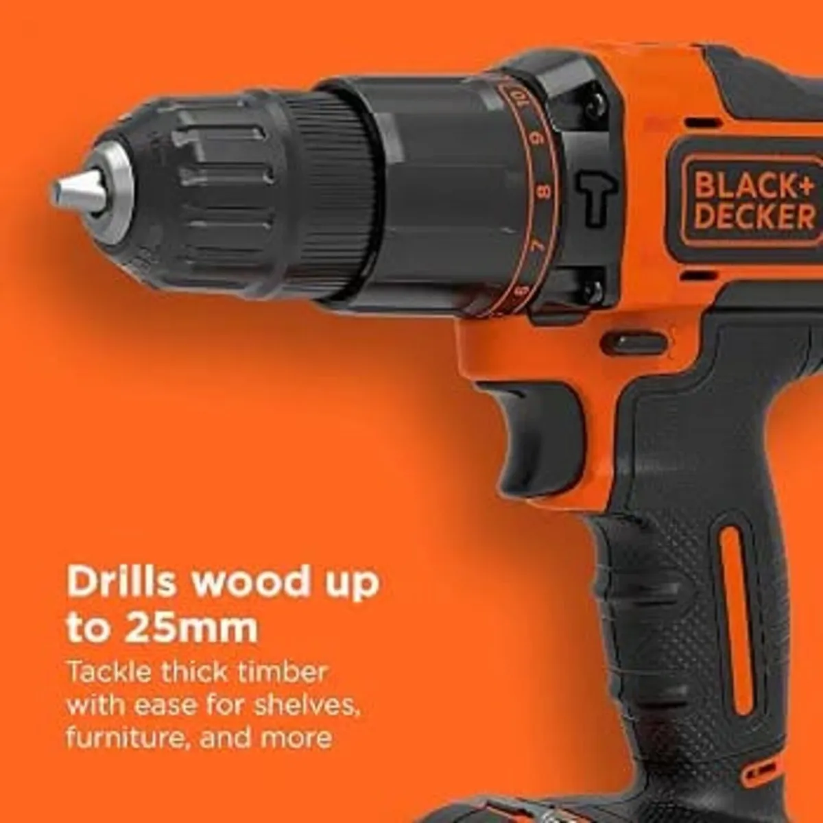 18V Cordless Hammer Drill, BCD700S1K-GB
Battery, C - Image 3