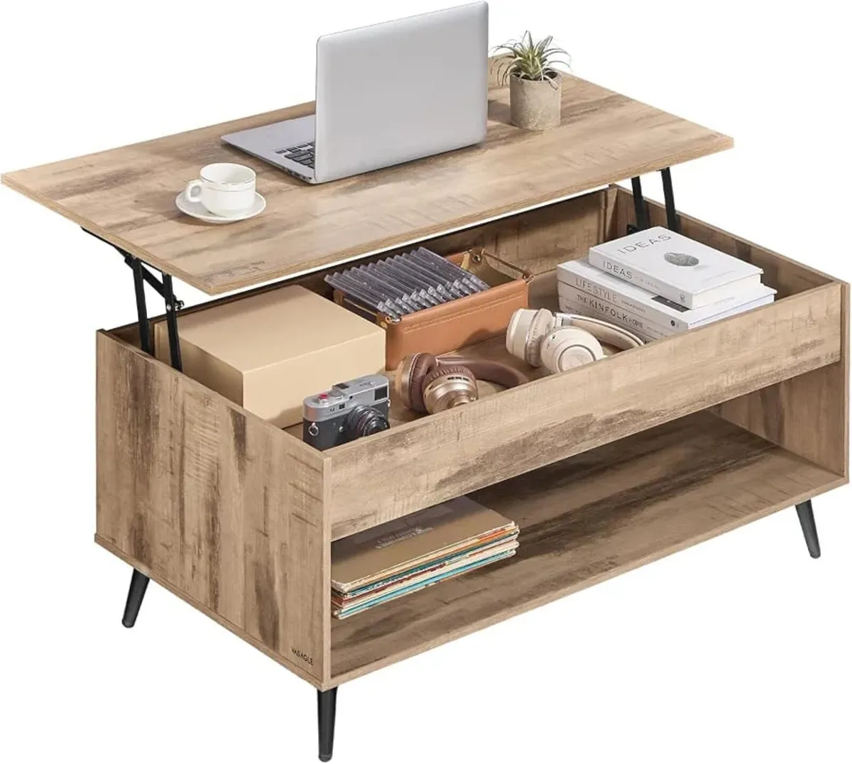 Lift Top Coffee Table, Gas Spring, Hidden Compartm - Image 1
