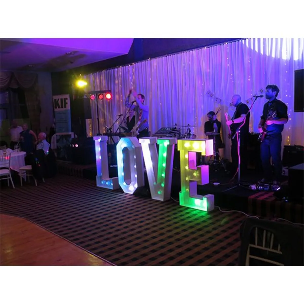 Light Up Letters Hire - LOVE, Mr & Mrs - Image 2