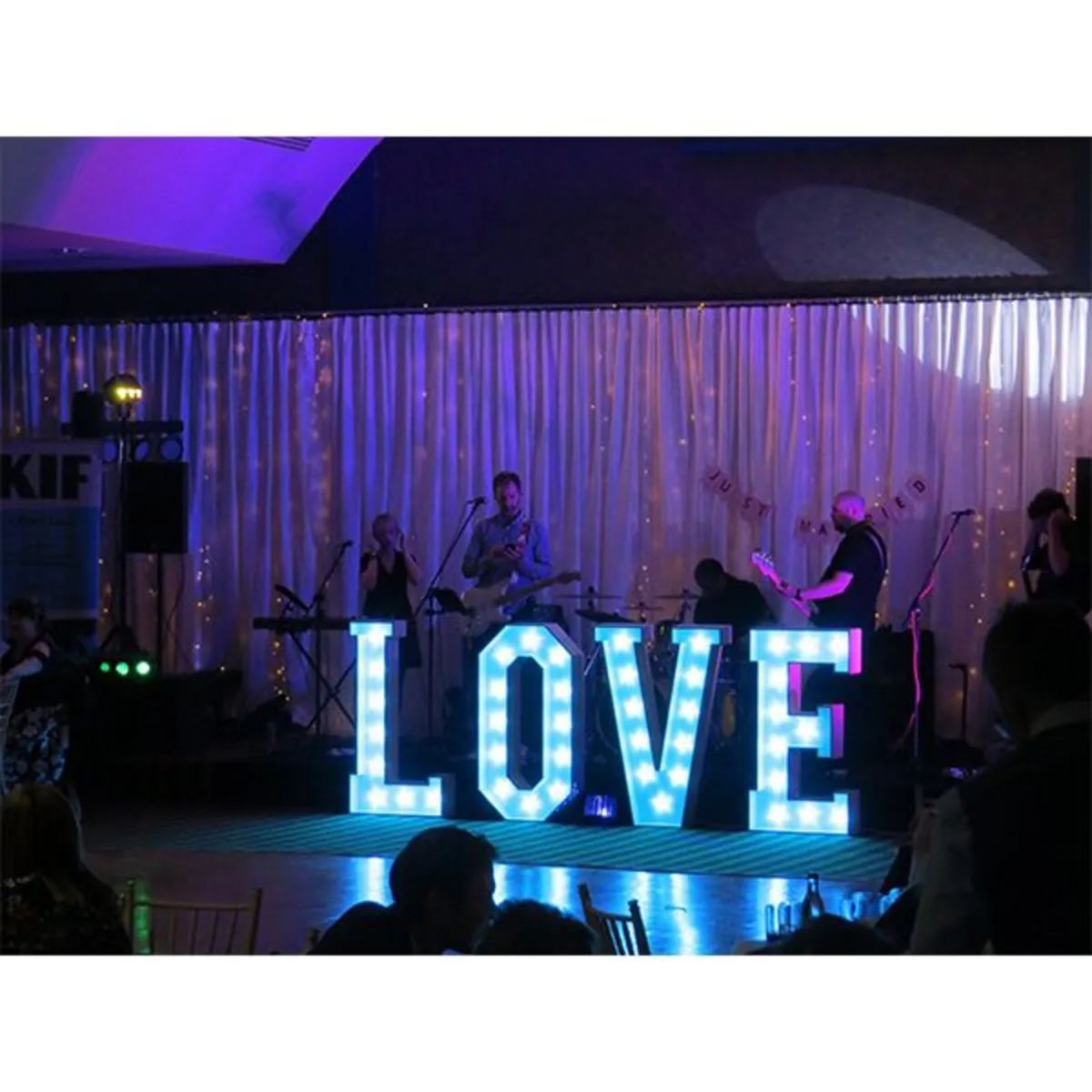 Light Up Letters Hire - LOVE, Mr & Mrs - Image 3
