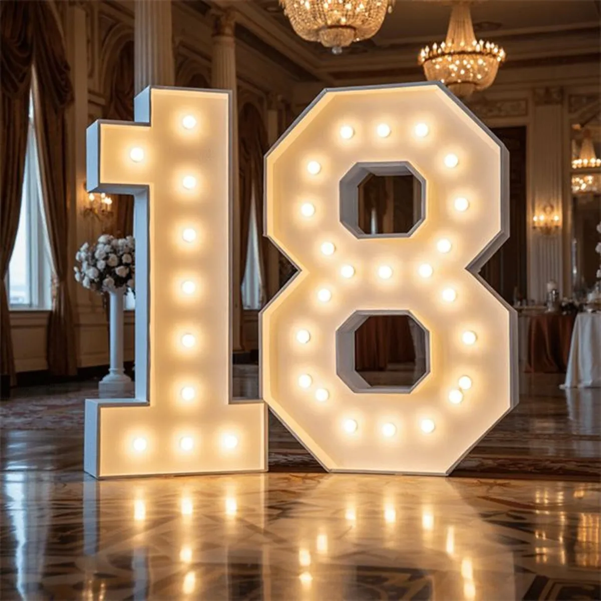 Light Up Numbers Hire - Birthdays - Image 2