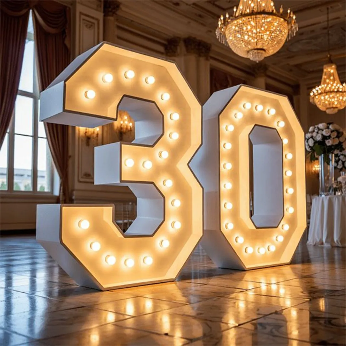 Light Up Numbers Hire - Birthdays - Image 4