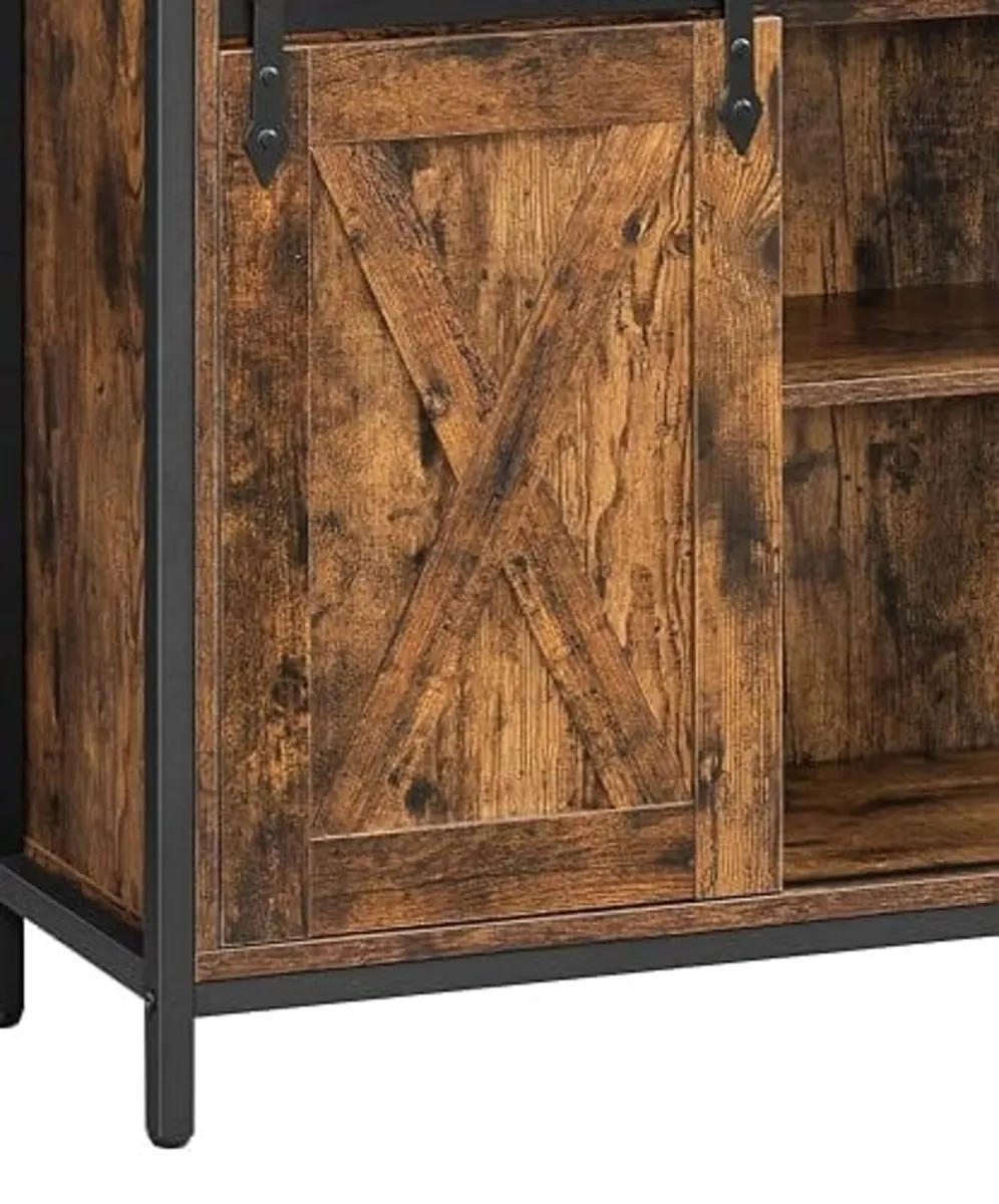 Storage Cabinet, Sideboard, with Sliding Barn Door - Image 3