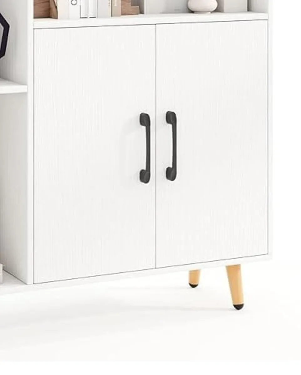 Wooden Bookcase, Free Standing Sideboard Storage C - Image 3