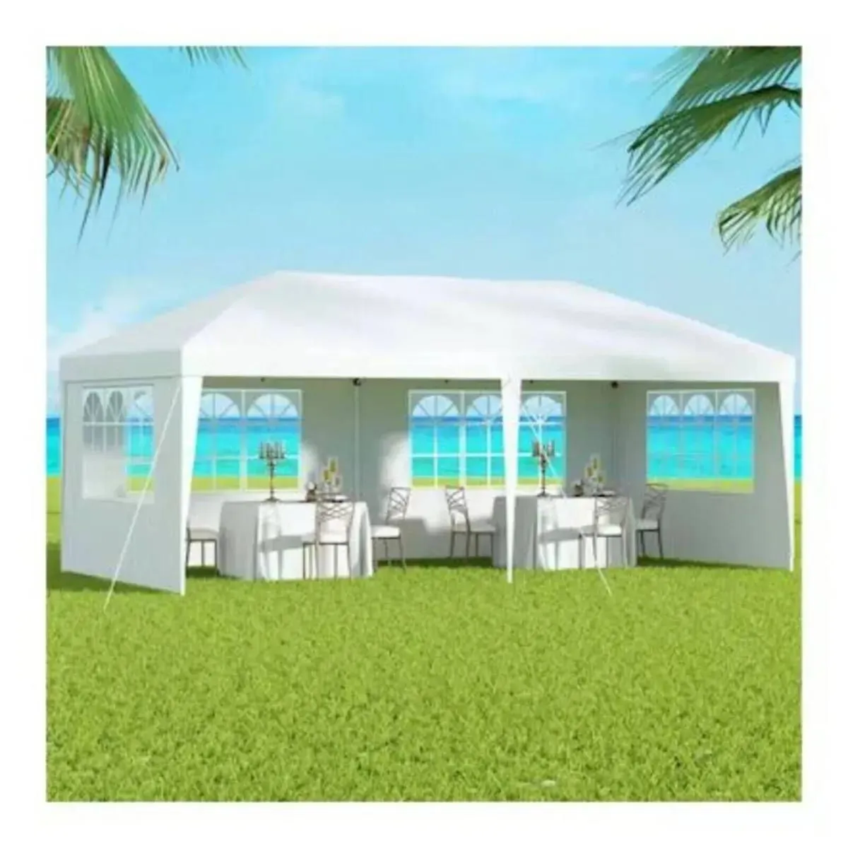 Gazebo Tent 3x6m Pop-Up Gazebo Curtain Walls - Image 3