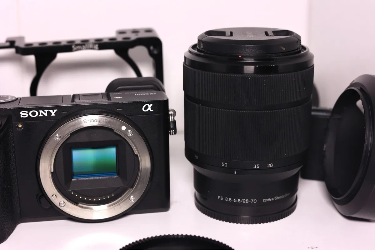Sony a6500 and Somy 28-70mm lens in box - Image 1