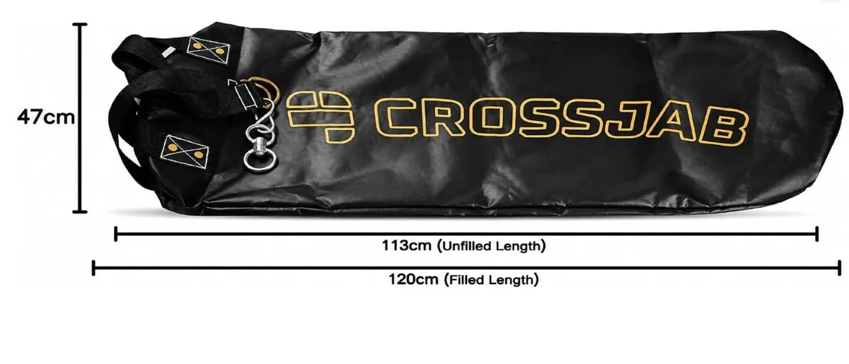 CROSSJAB 4ft Boxing Bag Black - Image 3