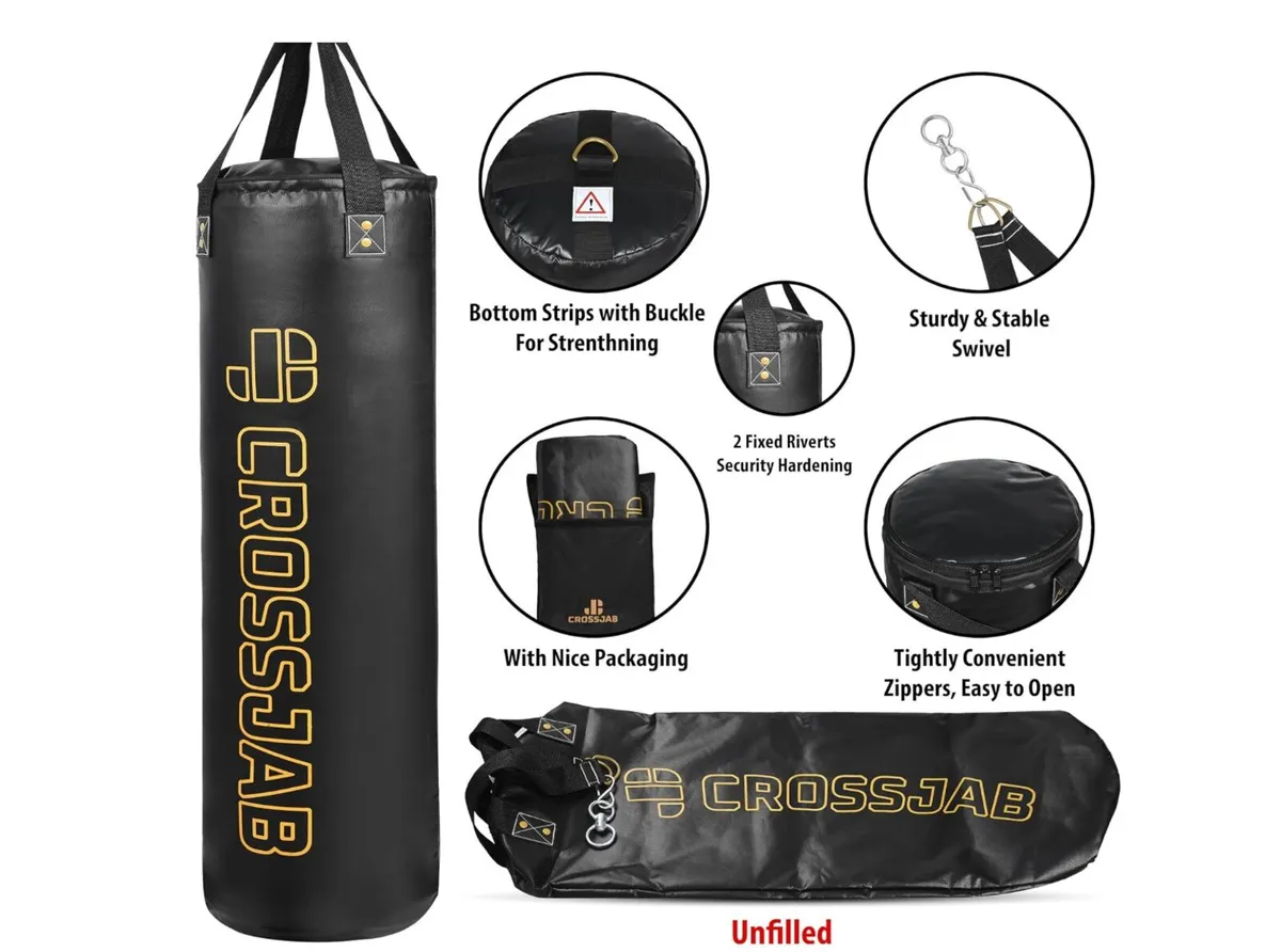CROSSJAB 4ft Boxing Bag Black - Image 1
