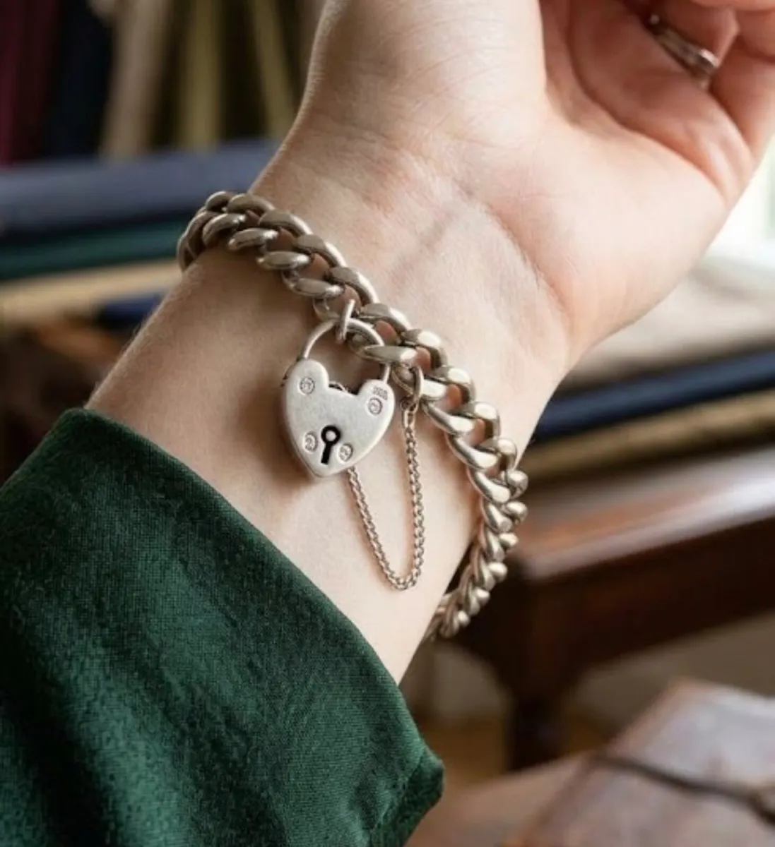 Antique 9ct Rose Gold Charm Bracelet - Image 4
