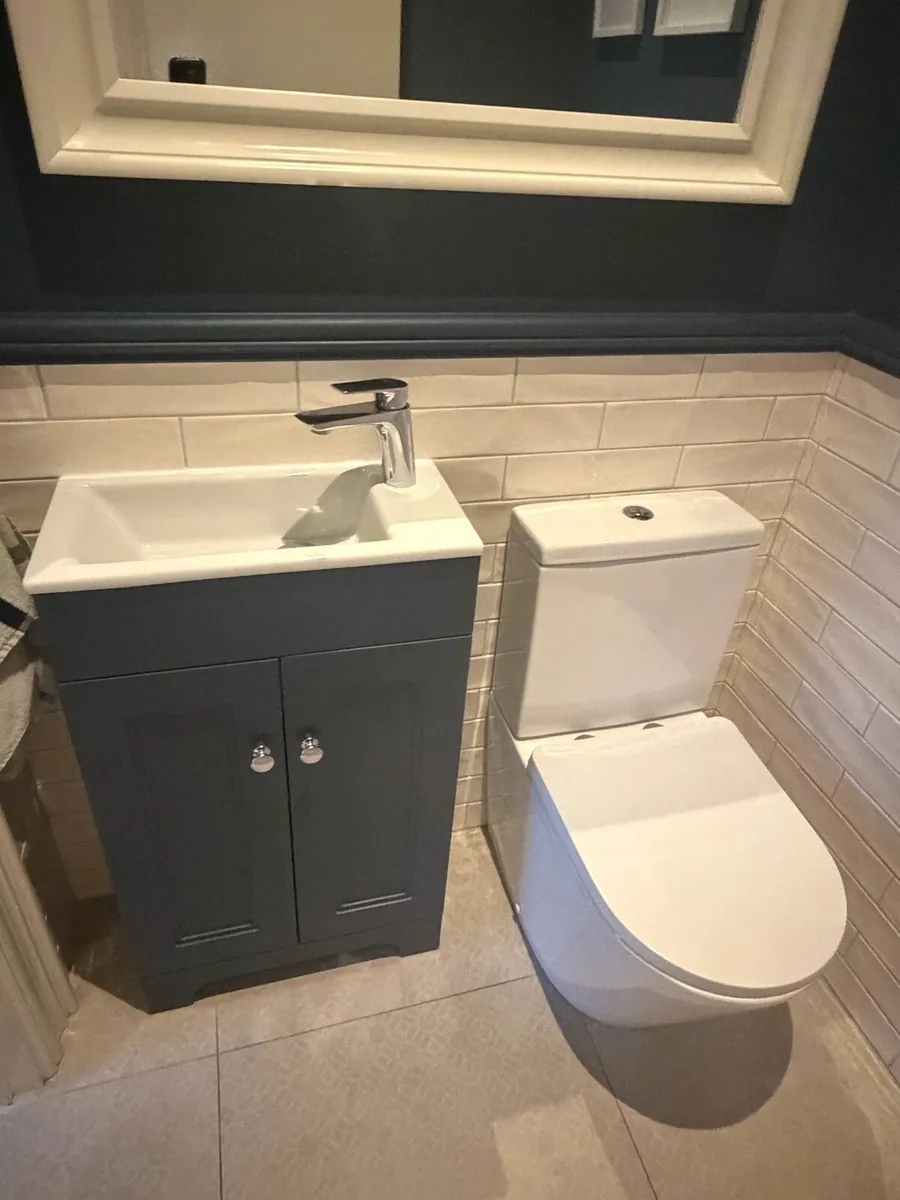 Bathroom vanity unit & toilet - Image 1