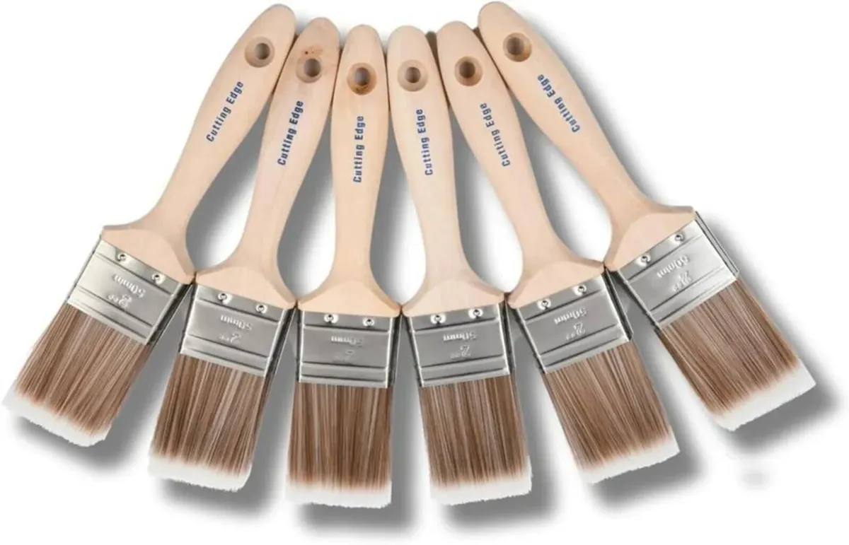 Brand New Cutting Edge 2" Paint & Varnish Brushes - Image 2