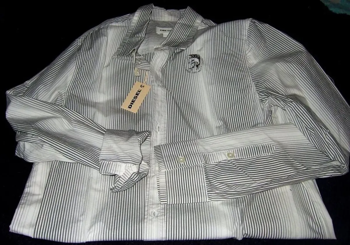 Vintage Diesel Striped Shirt BNWT - Image 3