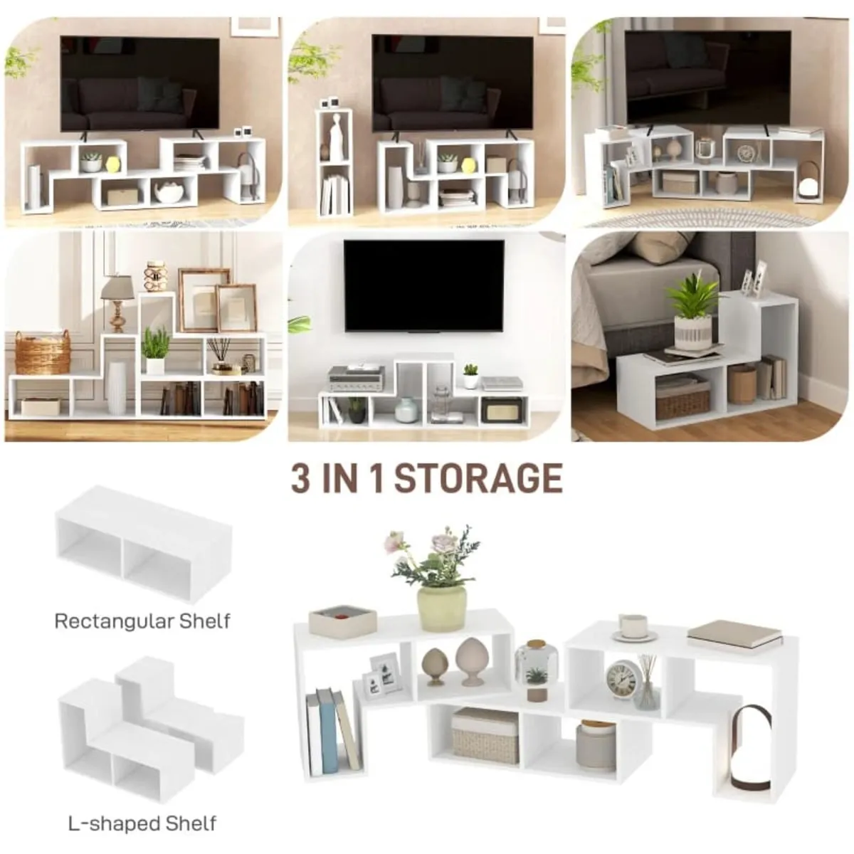 TV Stand for TVs up to 75 Inches, Free Combination - Image 3
