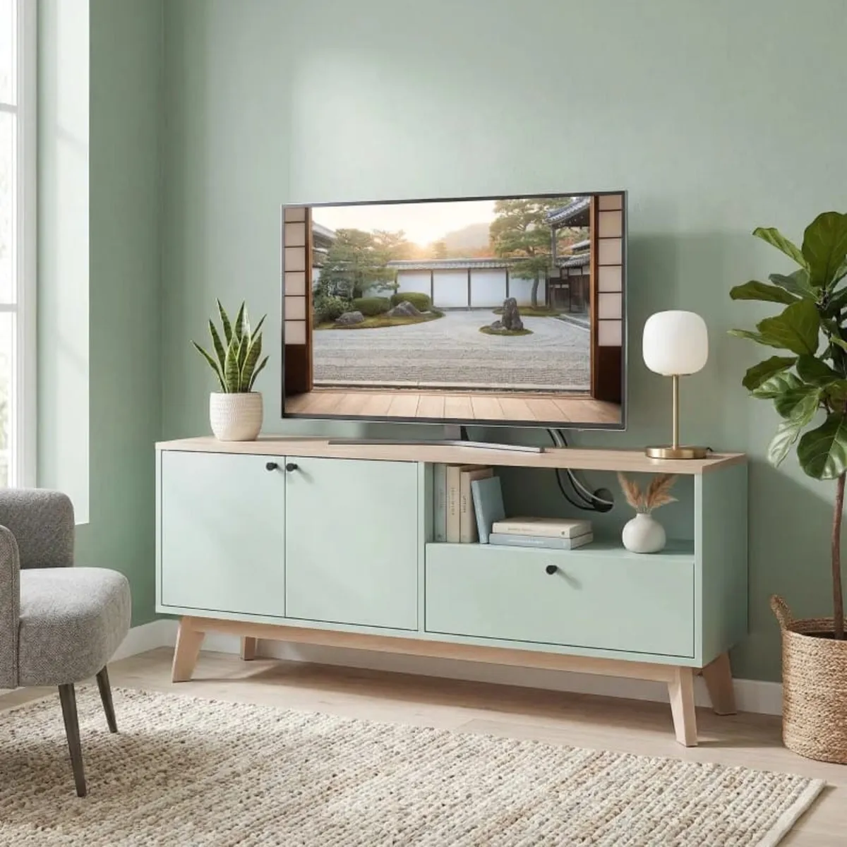 120 cm TV Unit, TV stand for TVs up to 91.44 cm wi - Image 4