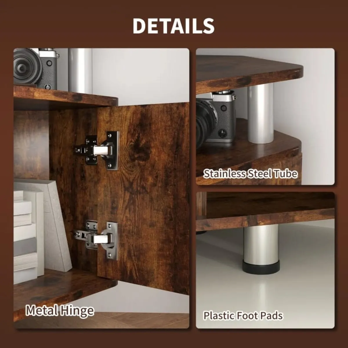 TV Unit Cabinet for TVs up to 55 Inches with Stora - Image 2