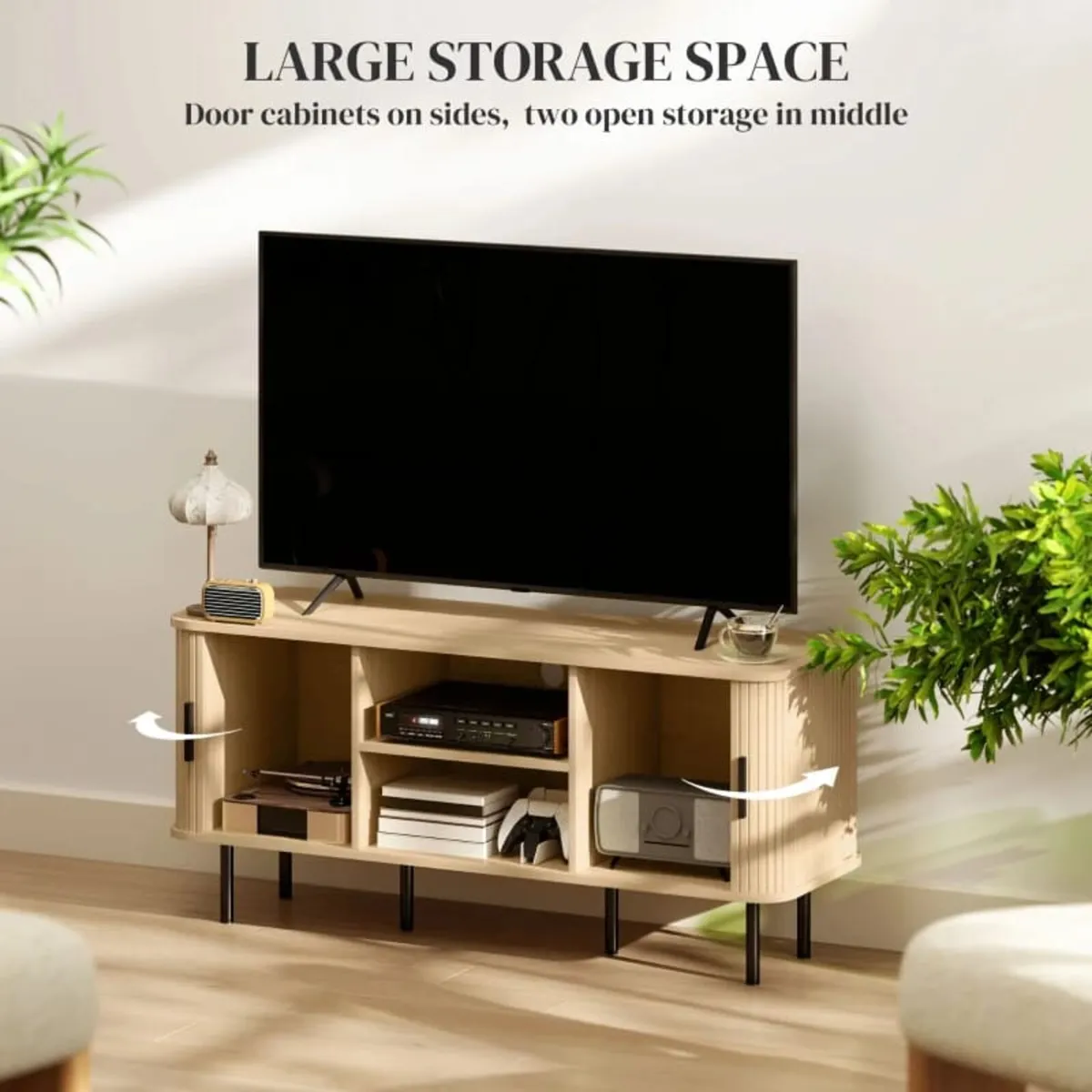 TV Stand Cabinet for TVs up to 55 Inches, TV Unit - Image 4