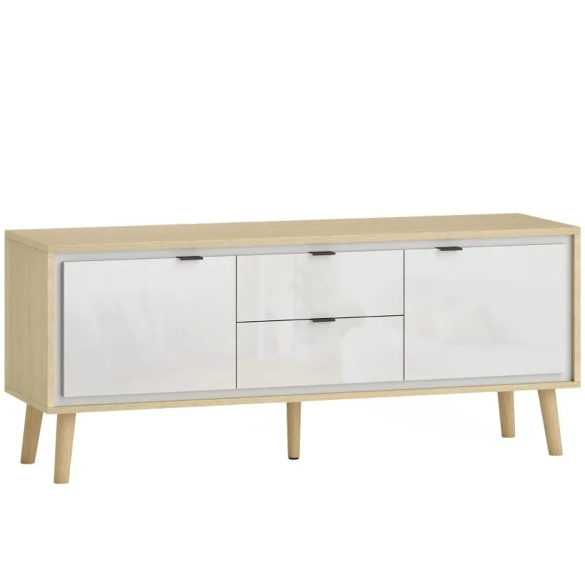 TV Stand, TV Cabinet for up to 55 inches, 2 High G - Image 1