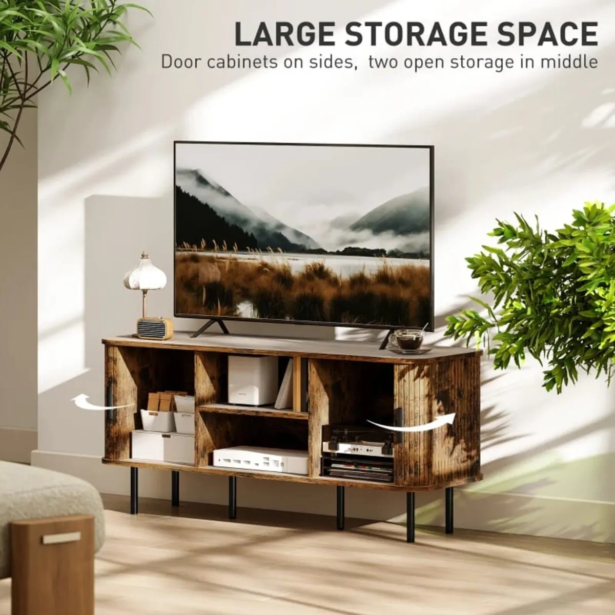 TV Stand Cabinet for TVs up to 55 Inches, TV Unit - Image 3
