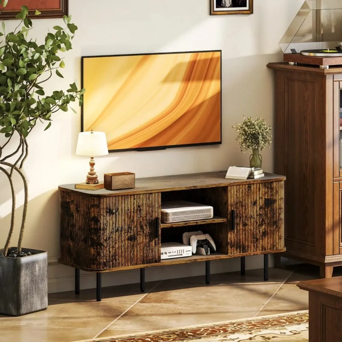 TV Stand Cabinet for TVs up to 55 Inches, TV Unit - Image 4