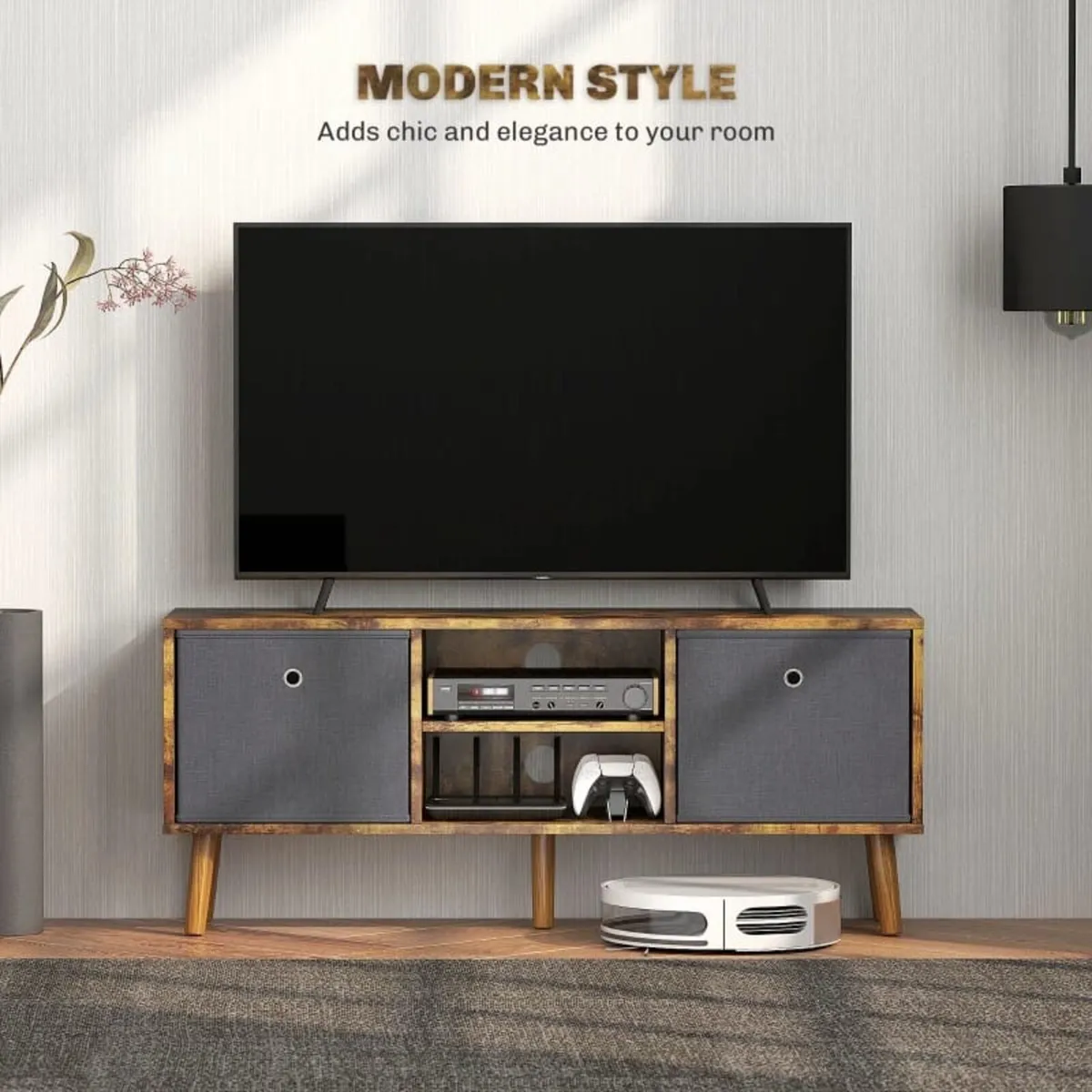 TV Cabinet Stand Unit for TVs up to 50'' with Fold - Image 4