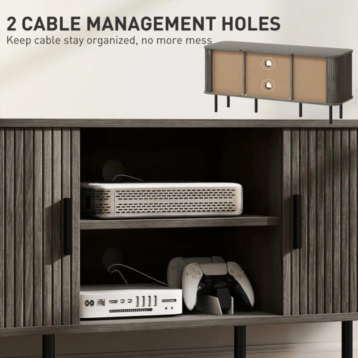 TV Stand Cabinet for TVs up to 55 Inches, TV Unit - Image 4