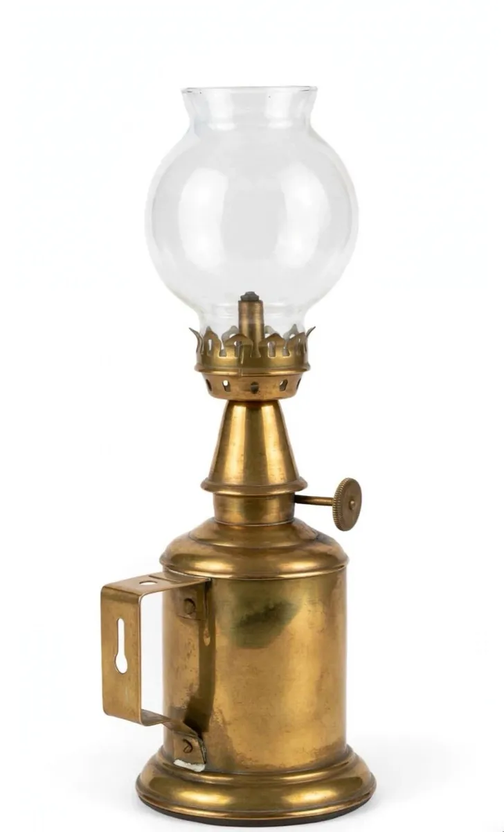 Brass oil lamp