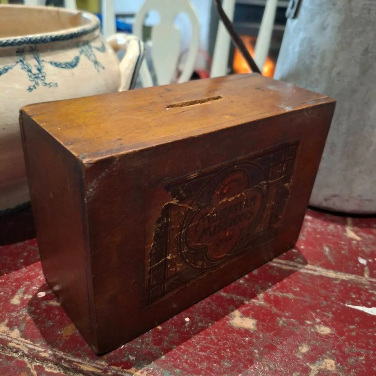 Antique Moravian Missions Collection Box - Image 2