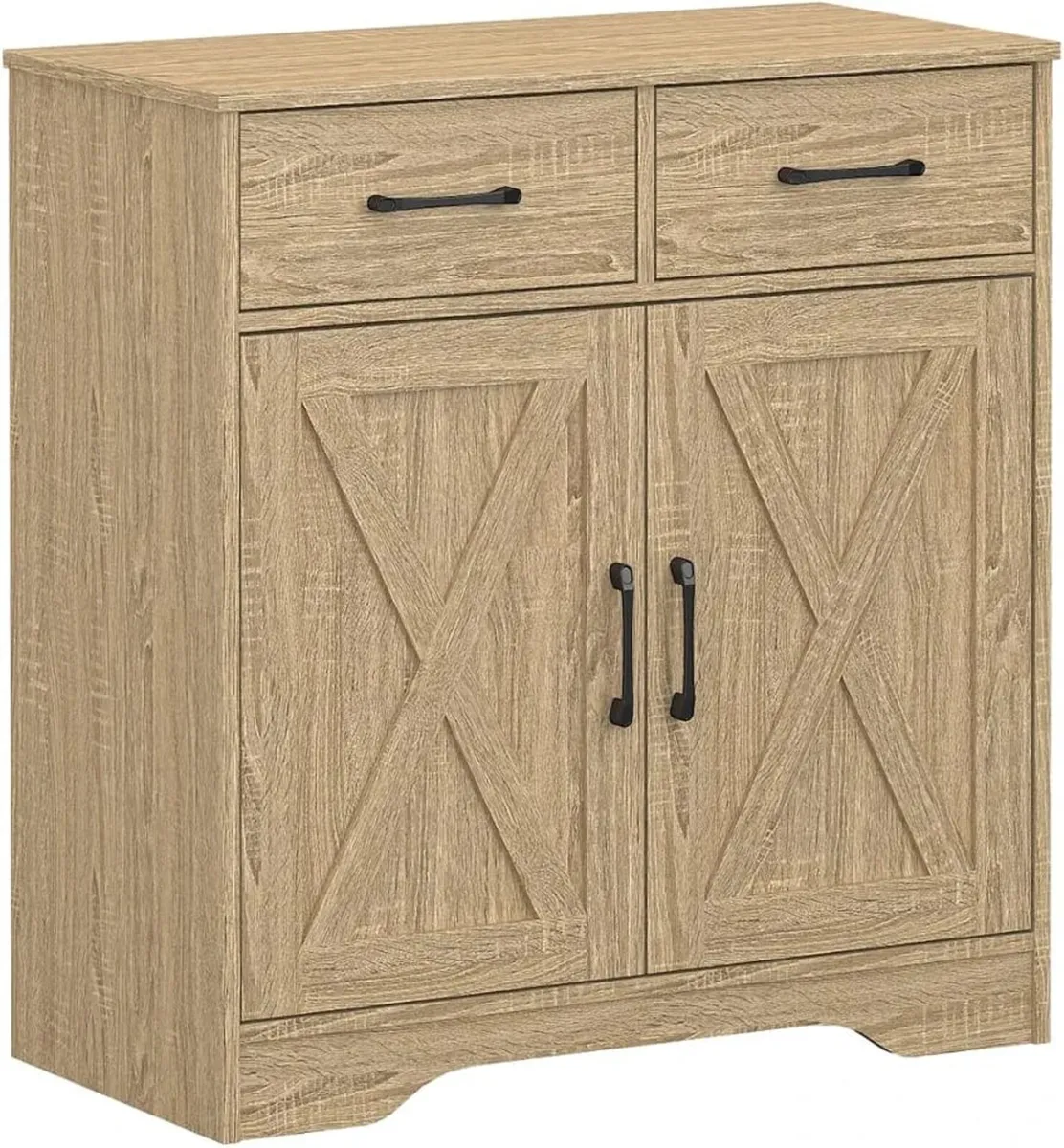 Wooden Storage Cabinet Rustic Organizer for Living - Image 1