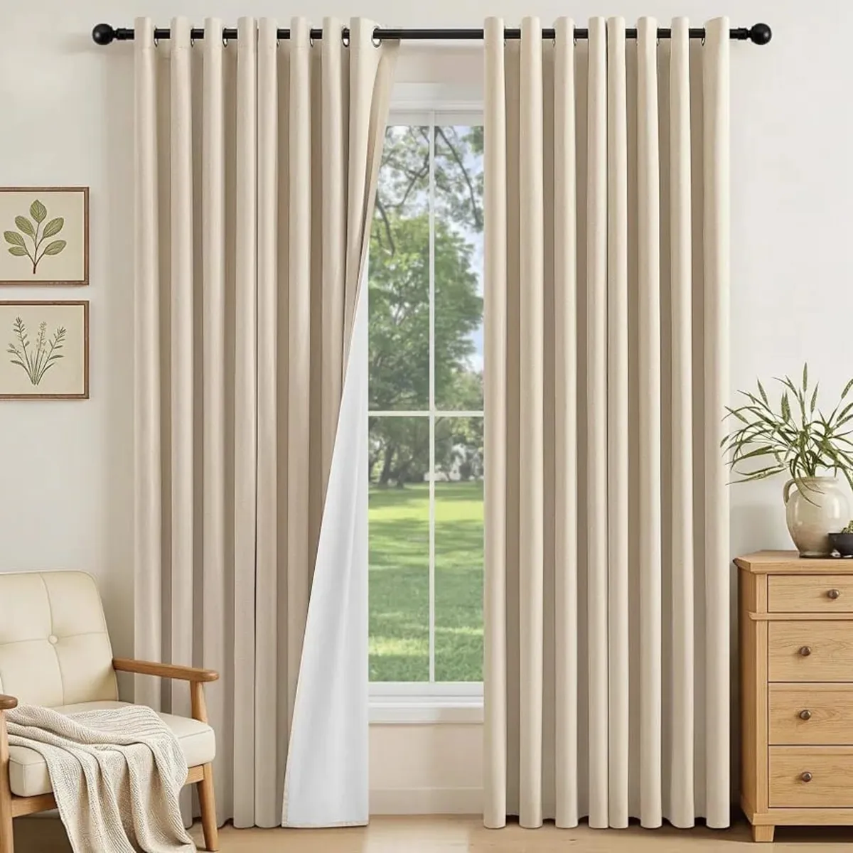Blackout Curtains for Bedroom Living Room 84 Inch - Image 1