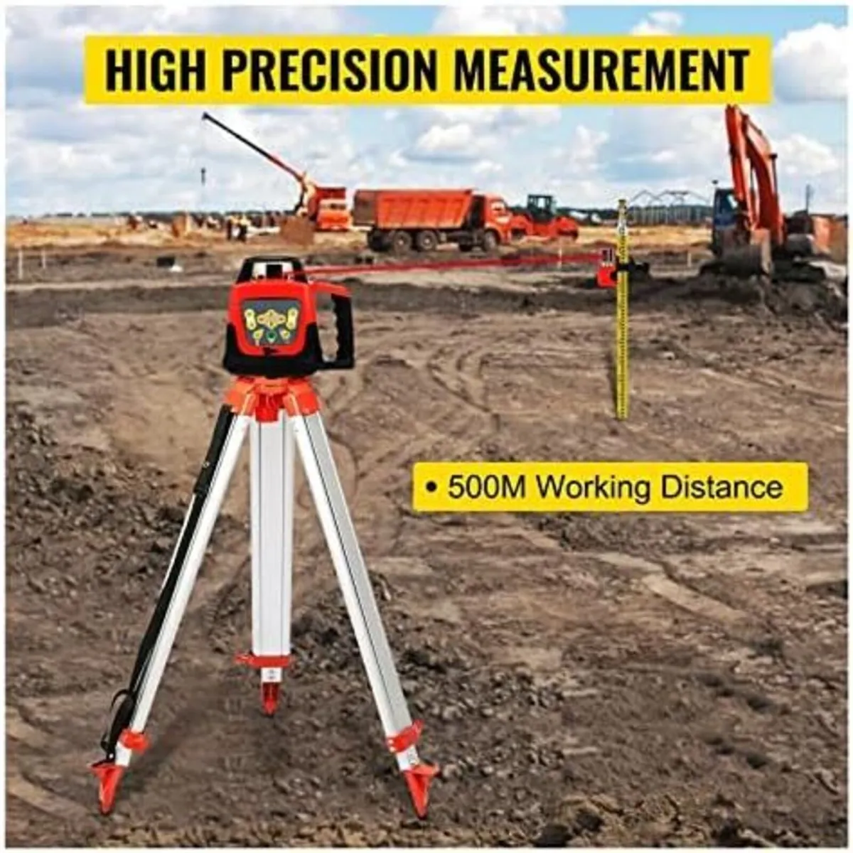 360° Self Leveling Rotary Laser Level 500m - Image 2