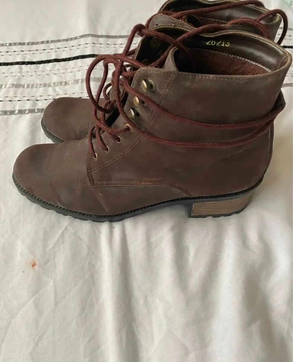 Wendel Ankle Boots, Size 40, Brown Suede - Image 3
