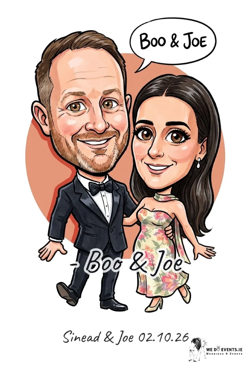 Craic-icatures Live Caricature Photo Booth Hire - Image 3