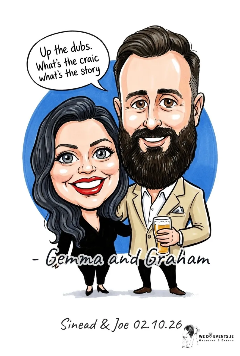 Craic-icatures Live Caricature Photo Booth Hire - Image 4
