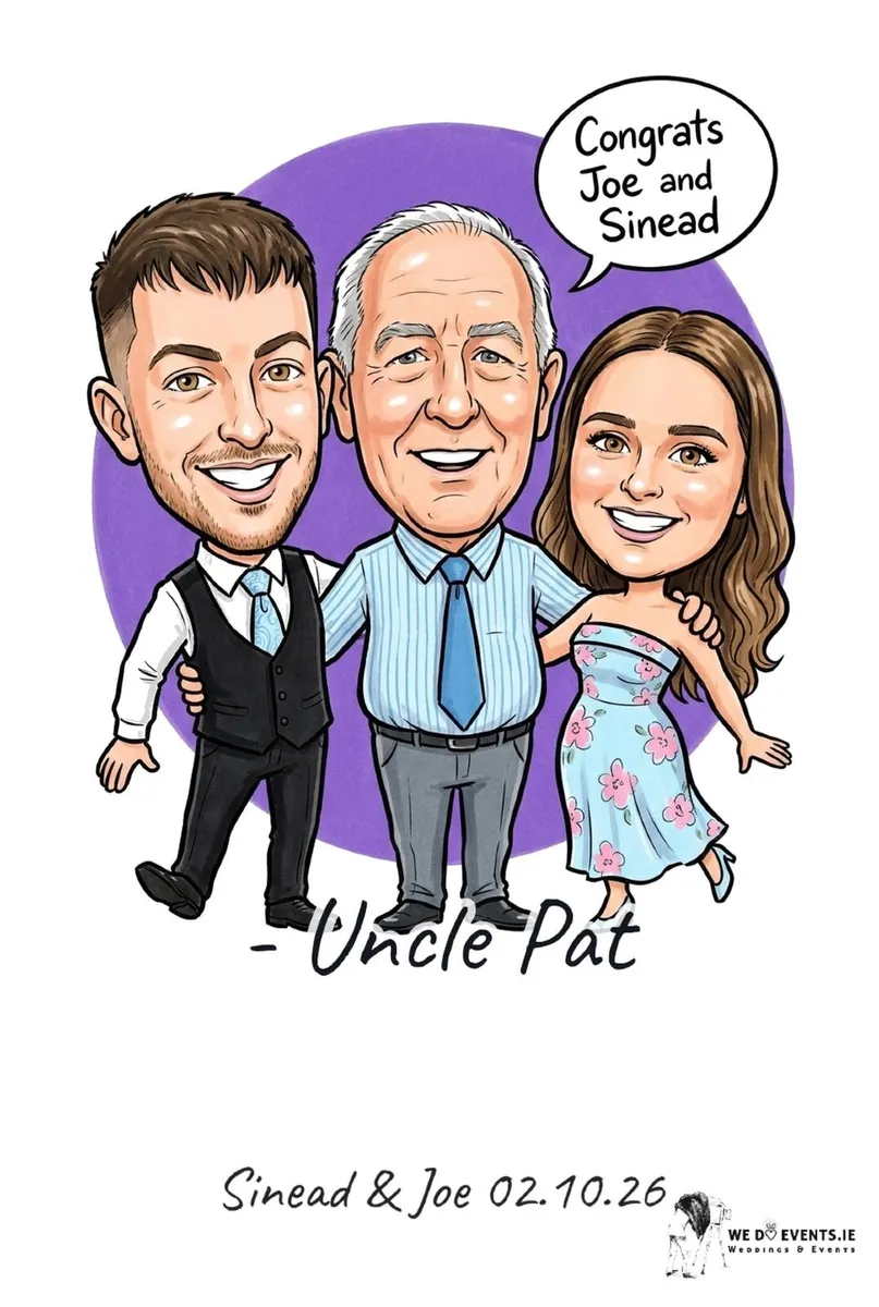 Craic-icatures Live Caricature Photo Booth Hire - Image 2
