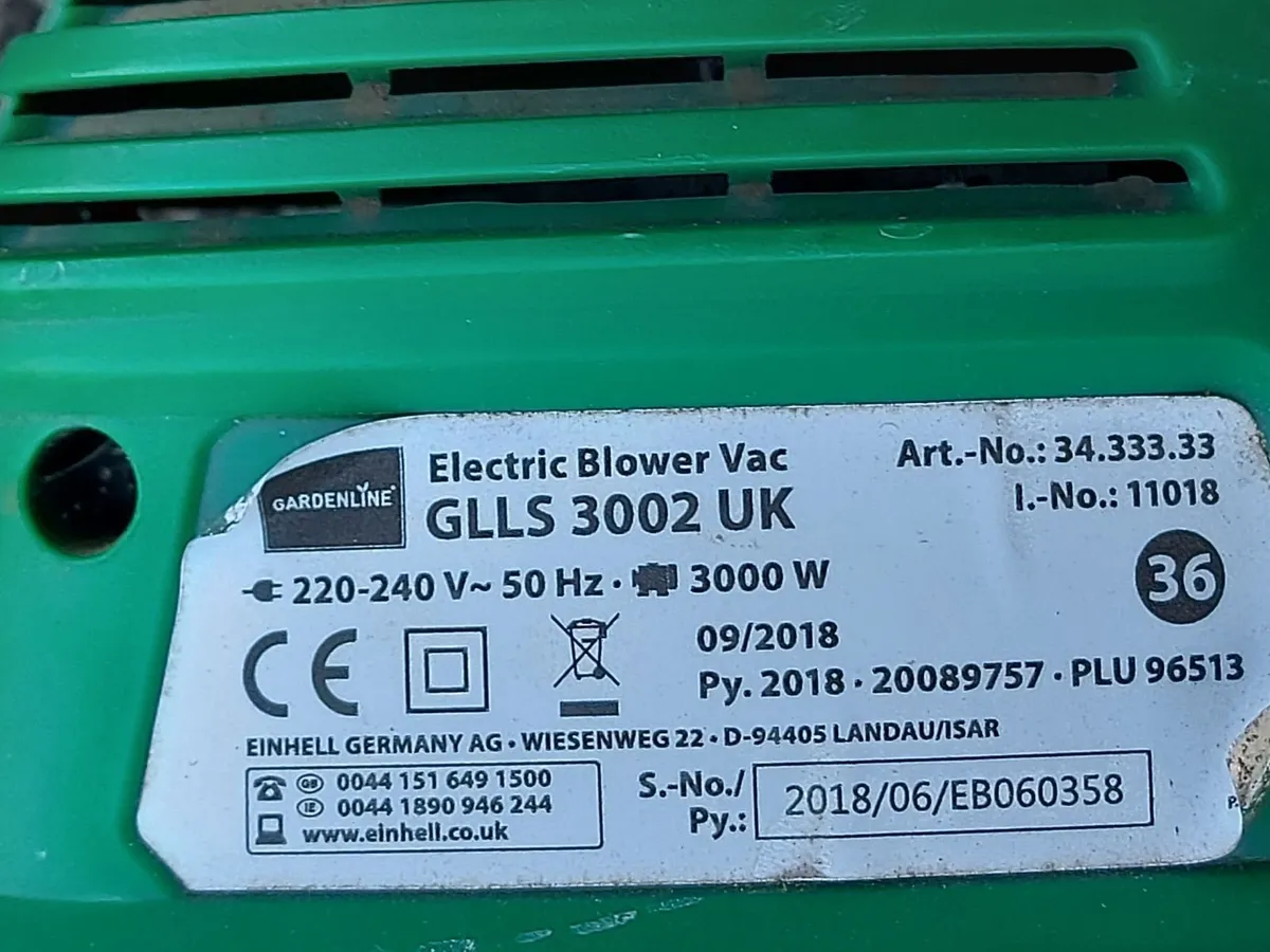 Gardenline Leaf Blower with Vacuum and Bag - Image 3