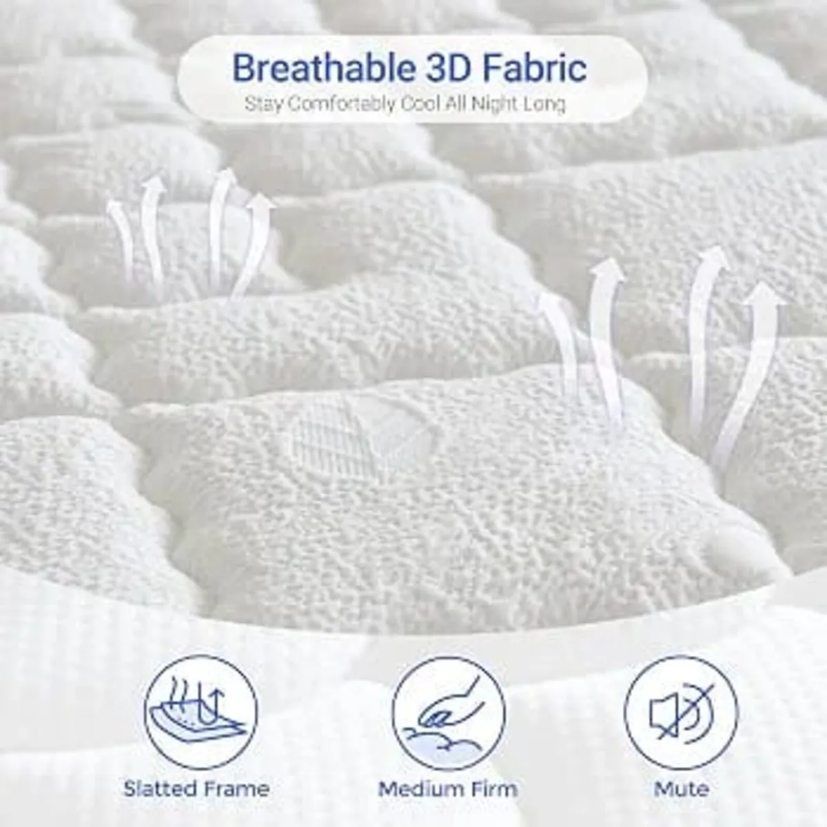4FT6 Double 10 Inch Medium Firm Memory Foam Hybrid - Image 2