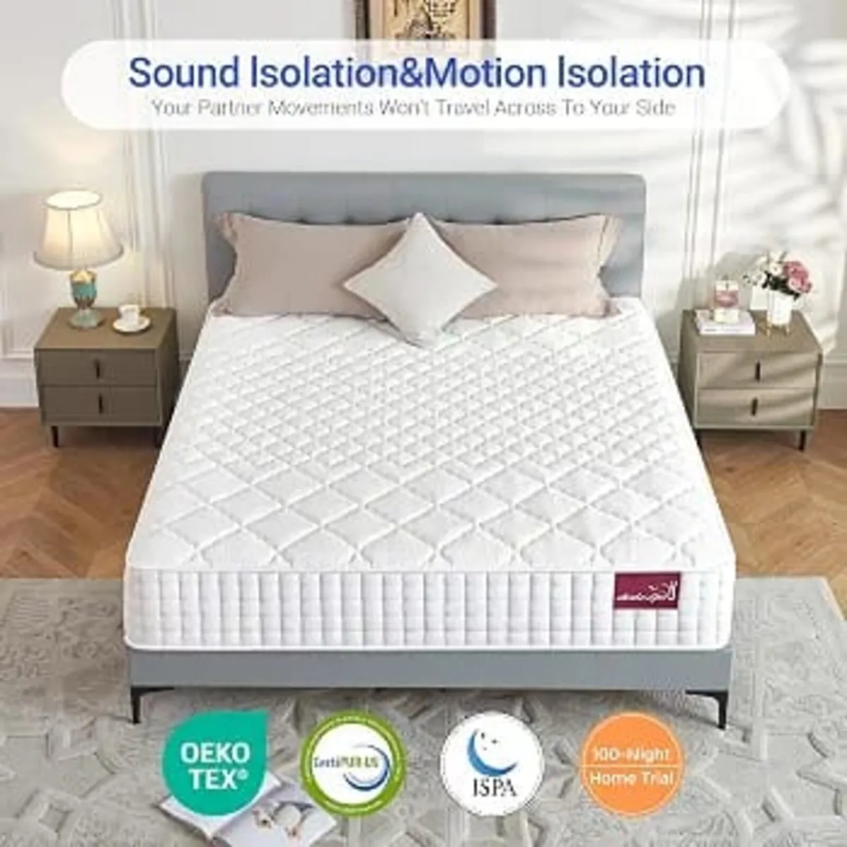 4FT6 Double 10 Inch Medium Firm Memory Foam Hybrid - Image 4