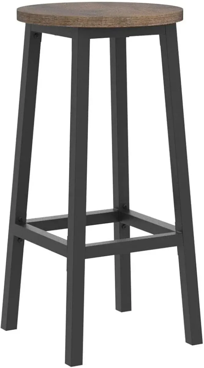 Bar Stools Set of 2, Round Metal Kitchen Stools
Sm - Image 3