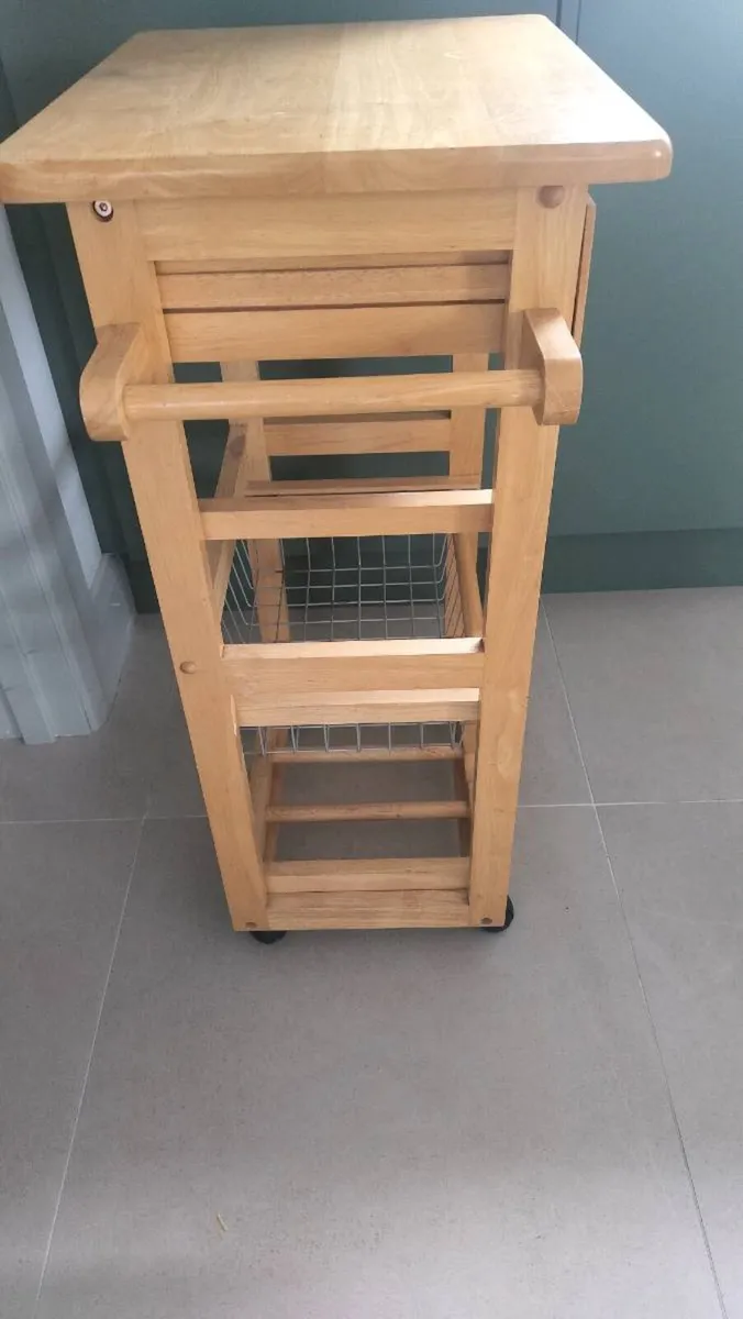 Kitchen trolley.. butchers block - Image 2