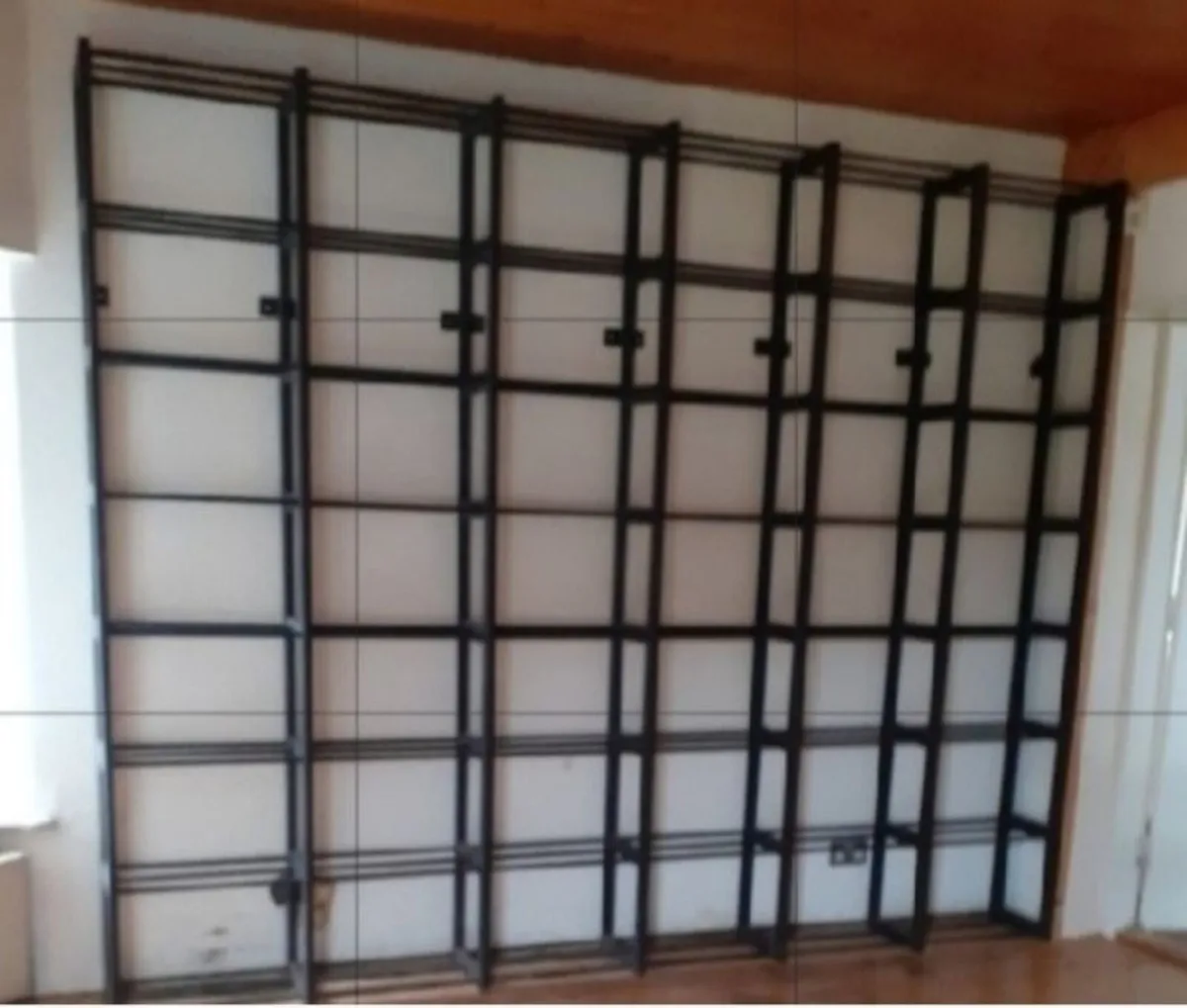 Metal vinyl shelving unit - Image 1