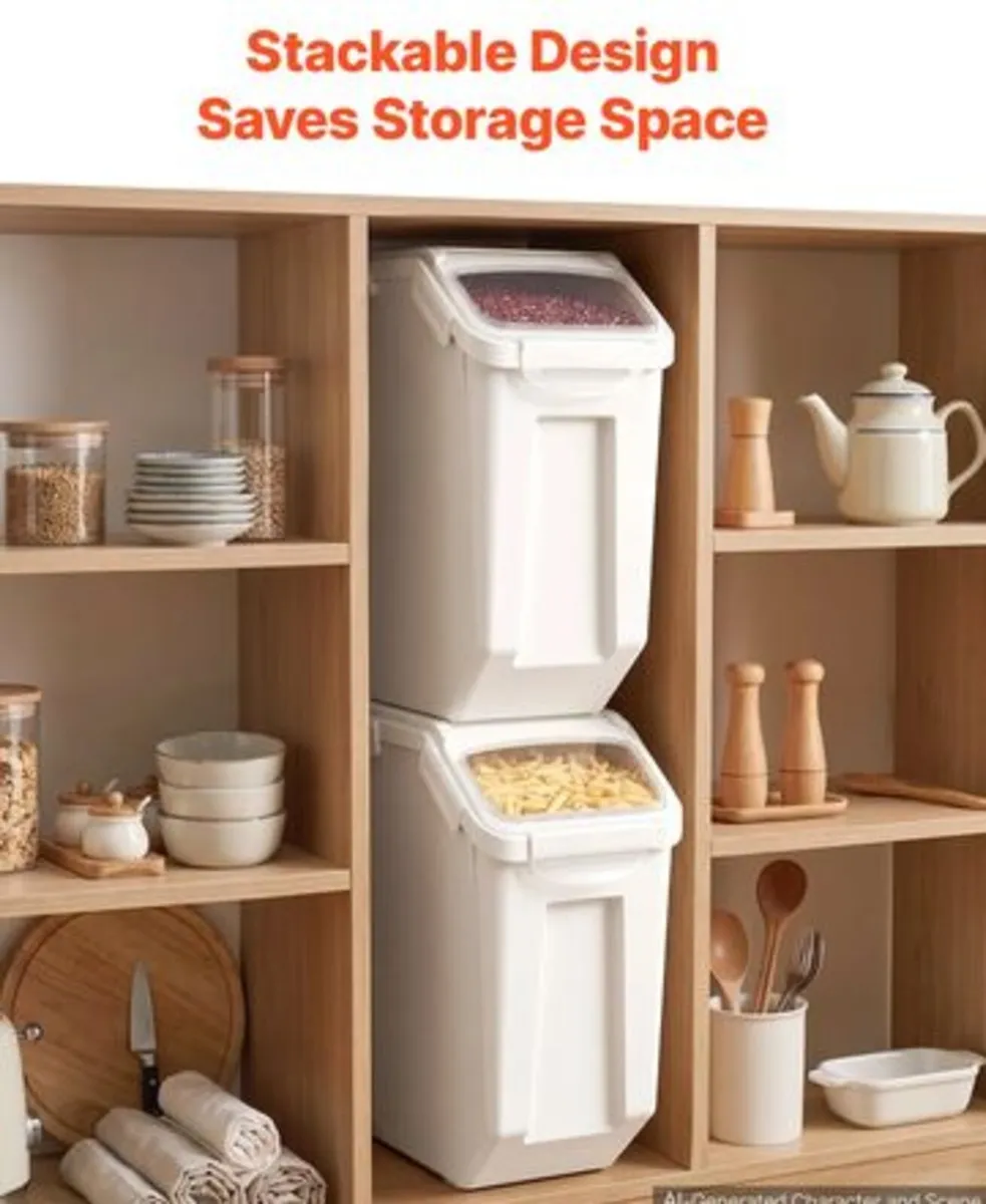 Rice Storage Container 20 L/5.28 Gal 14 kg Dog - Image 3