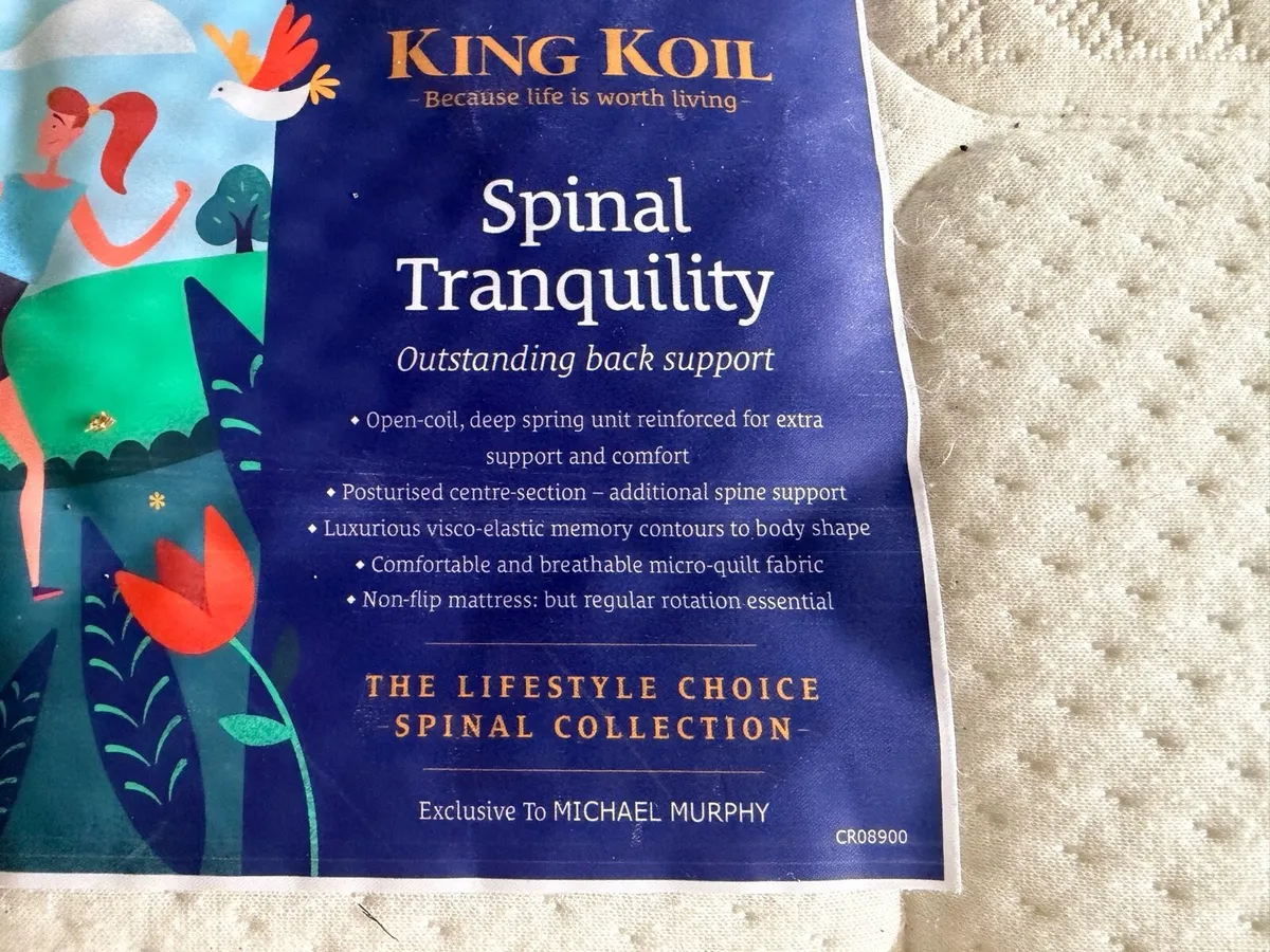 King Coil Spinal Tranquility 6ft mattress - Image 2