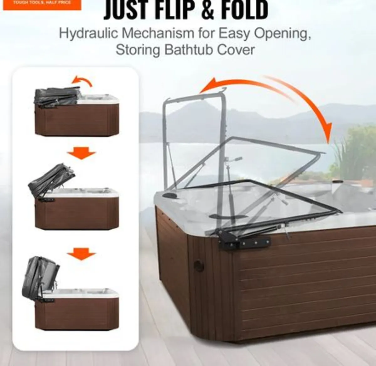 Hydraulic Hot Tub Cover Lift, Spa Cover Lift, - Image 3