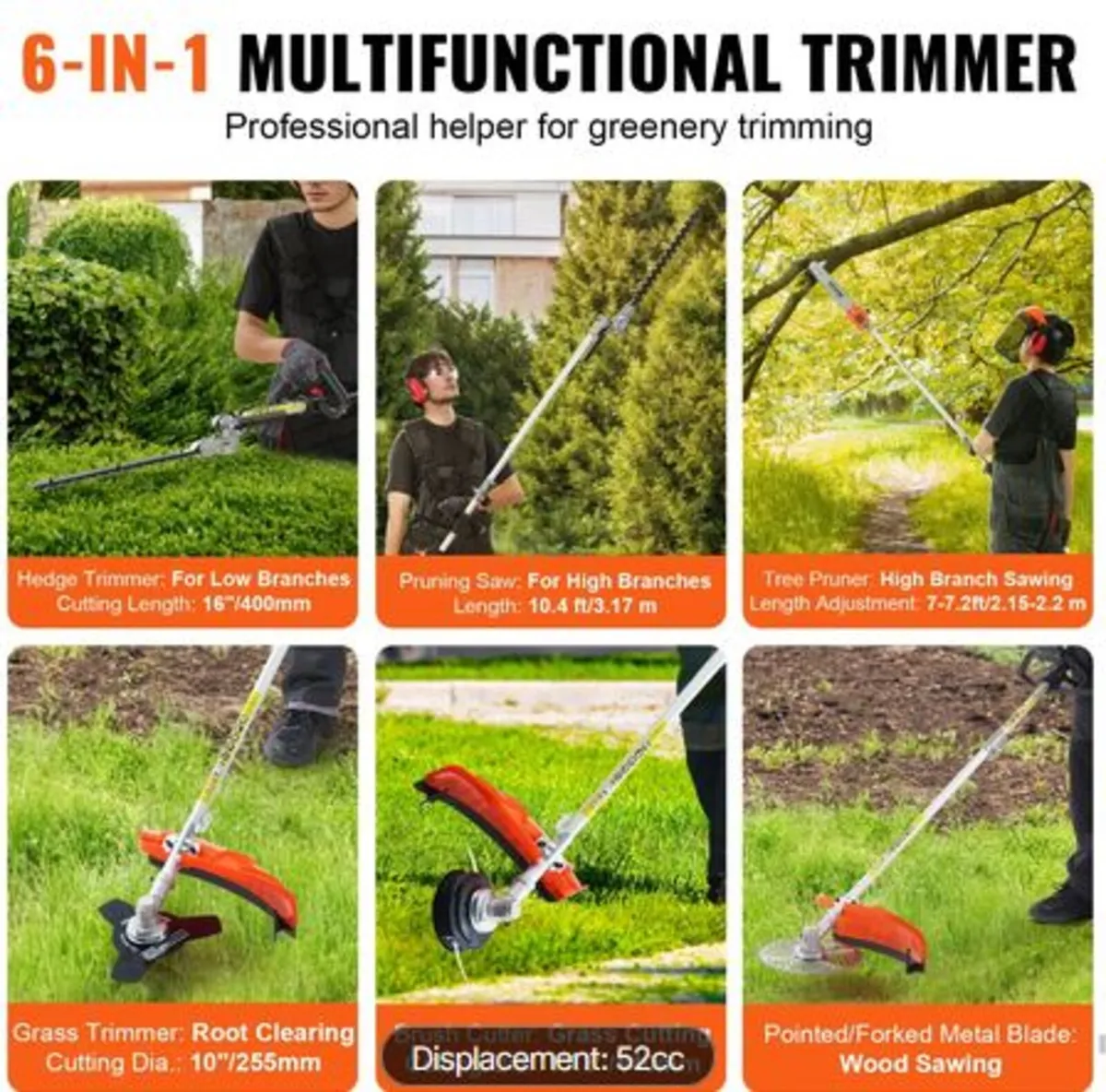 52CC 6-in-1 Multi-Functional Trimming Tools, Gas - Image 2
